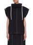 Main View - Click To Enlarge - JIL SANDER - Contrast stitching drawstring sleeveless sports top