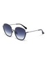 Main View - Click To Enlarge - FOR ART'S SAKE - 'Vacay' D Shape Metal Half Frame Sunglasses