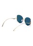 Figure View - Click To Enlarge - FOR ART'S SAKE - 'Moon' D Shape Metal Half Frame Sunglasses