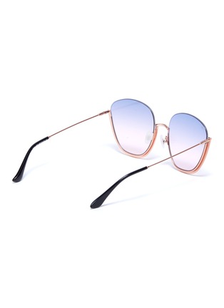 Figure View - Click To Enlarge - FOR ART'S SAKE - 'Vacay' D Shape Metal Half Frame Sunglasses