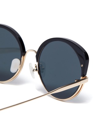 Detail View - Click To Enlarge - FOR ART'S SAKE - 'Cocoon' Metal Frame Cateye Sunglasses