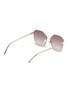 Figure View - Click To Enlarge - FOR ART'S SAKE - 'Moma Champagne' Angular Metal Sunglasses