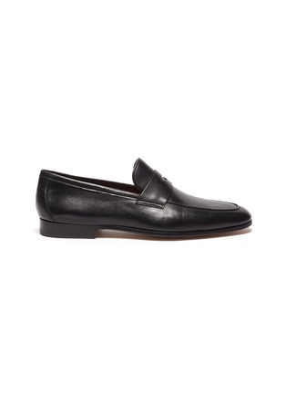 Main View - Click To Enlarge - MAGNANNI - Leather penny loafer