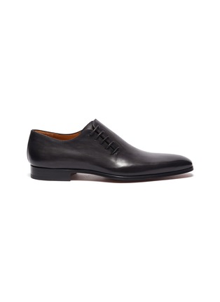 Main View - Click To Enlarge - MAGNANNI - SLANT LACE-UP LEATHER OXFORDS