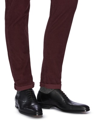 Figure View - Click To Enlarge - MAGNANNI - 'Austin' perforated leather oxford shoes
