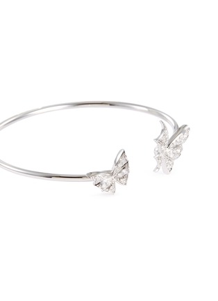 Detail View - Click To Enlarge - STEPHEN WEBSTER - 'Fly By Night' diamond 18k white gold flexi bangle