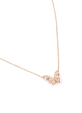 Figure View - Click To Enlarge - STEPHEN WEBSTER - 'Fly By Night' diamond 18k rose gold necklace