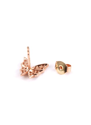 Detail View - Click To Enlarge - STEPHEN WEBSTER - 'Fly By Night' diamond 18k rose gold stud earrings