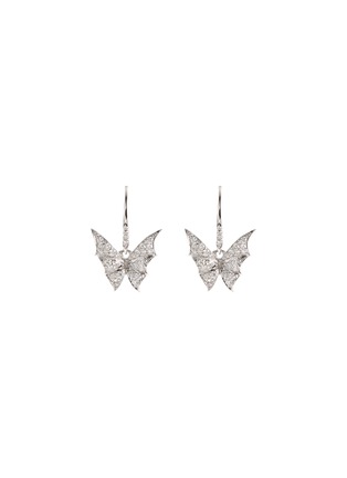 Main View - Click To Enlarge - STEPHEN WEBSTER - 'Fly By Night' diamond 18k white gold stud earrings