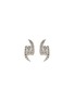 Main View - Click To Enlarge - STEPHEN WEBSTER - 'Forget Me Knot' diamond 18k white gold stud earrings