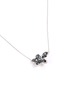 Figure View - Click To Enlarge - STEPHEN WEBSTER - 'Love me, Love Me Not' diamond hematite 18k white gold necklace