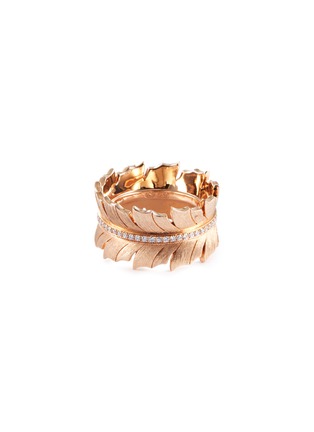 Main View - Click To Enlarge - STEPHEN WEBSTER - 'Magnipheasant' diamond 18k rose gold ring