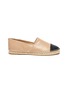 Main View - Click To Enlarge - SAM EDELMAN - 'Krissy' contrast toe leather espadrilles