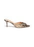 Main View - Click To Enlarge - SAM EDELMAN - 'Janessa' buckle snake embossed mules