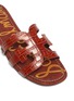 Detail View - Click To Enlarge - SAM EDELMAN - 'Bay' croc embossed leather slide sandals