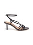 Main View - Click To Enlarge - SAM EDELMAN - 'Pippa' strappy croc-embossed leather sandals