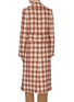 Back View - Click To Enlarge - VICTORIA BECKHAM - Oversize lapel double breast check tweed men's coat