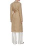 Back View - Click To Enlarge - VICTORIA BECKHAM - Peak lapel contrast belted tailored coat