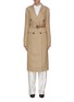 Main View - Click To Enlarge - VICTORIA BECKHAM - Peak lapel contrast belted tailored coat