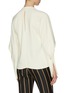 Back View - Click To Enlarge - VICTORIA BECKHAM - Sleeve cutout fluid V neck top