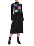 Figure View - Click To Enlarge - VICTORIA BECKHAM - Contrast panel pleated skirt