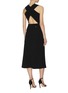 Back View - Click To Enlarge - VICTORIA BECKHAM - Cross back panel dress