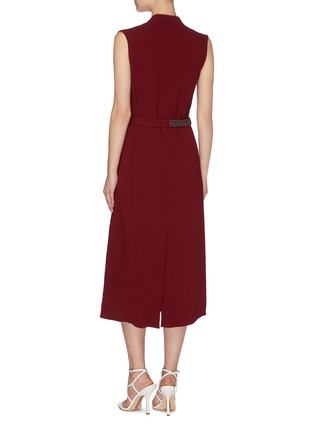 Back View - Click To Enlarge - VICTORIA BECKHAM - Belted wrap Cady dress