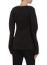 Back View - Click To Enlarge - VICTORIA BECKHAM - Asmmmetric detail gather sleeve top