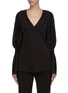 Main View - Click To Enlarge - VICTORIA BECKHAM - Asmmmetric detail gather sleeve top
