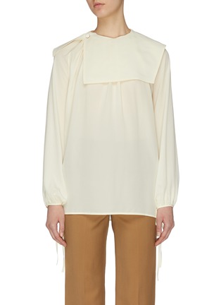 Main View - Click To Enlarge - VICTORIA BECKHAM - 70's style yoke blouse