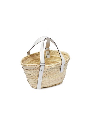Detail View - Click To Enlarge - LOEWE - 'BASKET' LEATHER PANEL WOVEN BAG