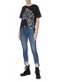Figure View - Click To Enlarge - RAG & BONE - Asymmetric raw edge skinny jeans