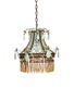 ASTIER DE VILLATTE TURQUOISE AND BROWN PAVILLION CHANDELIER