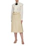 Figure View - Click To Enlarge - VICTORIA BECKHAM - Chain belt 70's skirt