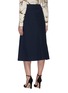 Back View - Click To Enlarge - VICTORIA BECKHAM - Side pleat belted midi skirt