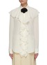 Main View - Click To Enlarge - VICTORIA BECKHAM - Ruffle neck silk blouse