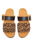 Detail View - Click To Enlarge - PIERRE HARDY - 'Alpha Mare' leopard print moulded footbed sandals