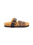 Main View - Click To Enlarge - PIERRE HARDY - 'Alpha Mare' leopard print moulded footbed sandals