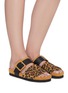 Figure View - Click To Enlarge - PIERRE HARDY - 'Alpha Mare' leopard print moulded footbed sandals