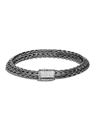 Main View - Click To Enlarge - JOHN HARDY - 'Classic Chain' diamond sterling silver tiga chain bracelet