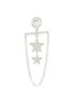 Main View - Click To Enlarge - CZ BY KENNETH JAY LANE - Bar Pavé Double Star Drop Earrings