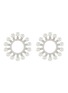 Main View - Click To Enlarge - CZ BY KENNETH JAY LANE - Mini Cubic Zirconia Pearl Burst Circle Stud Earrings