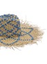 Detail View - Click To Enlarge - LAURENCE & CHICO - Weaved denim straw floppy hat