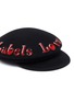Detail View - Click To Enlarge - LAURENCE & CHICO - 'Label Love' embellished wool sailor hat
