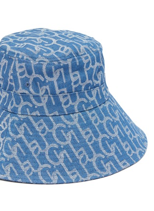 Detail View - Click To Enlarge - LAURENCE & CHICO - Monogram print denim bucket hat