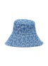 Main View - Click To Enlarge - LAURENCE & CHICO - Monogram print denim bucket hat