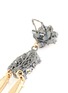 Detail View - Click To Enlarge - ANTON HEUNIS - 'Omega' floral motif embellished drop earrings