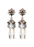 Main View - Click To Enlarge - ANTON HEUNIS - 'Omega' floral motif embellished drop earrings