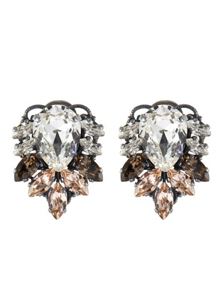 Main View - Click To Enlarge - ANTON HEUNIS - 'Omega' floral motif embellished cluster earrings