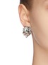 Figure View - Click To Enlarge - ANTON HEUNIS - 'Omega' floral motif embellished cluster earrings